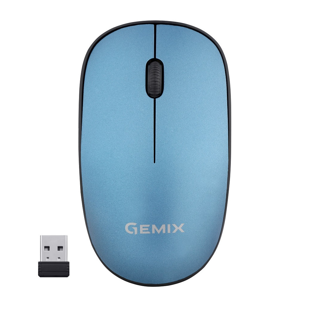 Мишка Gemix GM195 Wireless Blue (GM195Bl) - зображення 1