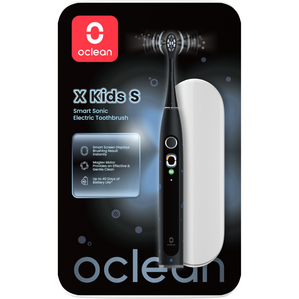 Електрична зубна щітка Oclean X Kids Set Electric Toothbrush Black (6970810557237) - зображення 5