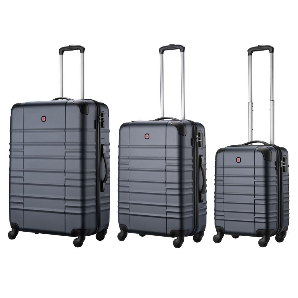 Набір валіз Wenger Amplar 3 в 1 (S,M,L) пластик, 4 колеса, синій (653150) - зображення 1