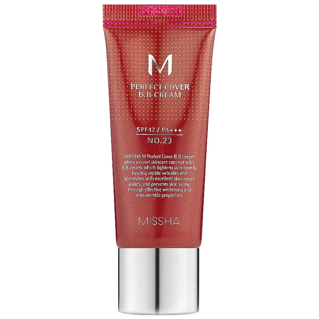 BB-крем Missha M Perfect Cover BB Cream EX SPF42/PA+++ 23 - Natural Beige (8809581487963) - зображення 1
