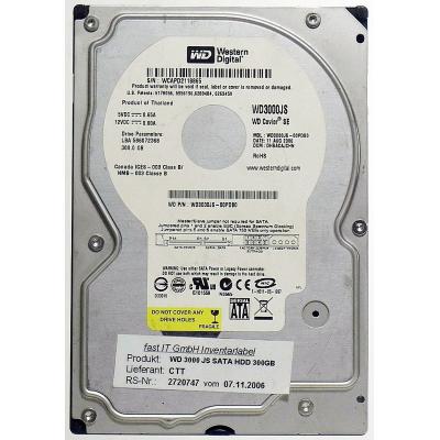 Жорсткий диск 3.5"  300Gb WD (#WD3000JS#) - зображення 1