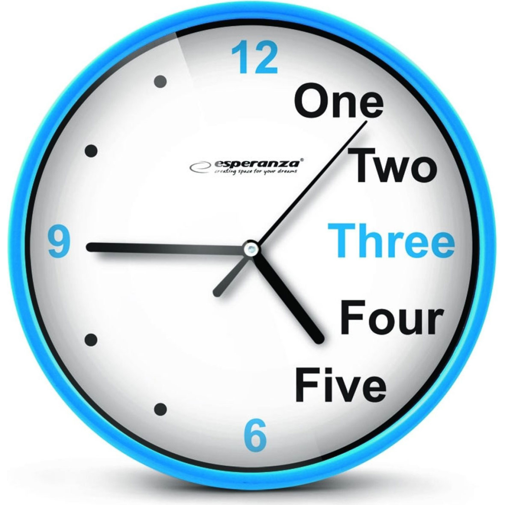 Настінний годинник Esperanza Wall Clock Prague 20 см Blue (EHC014B) - зображення 1