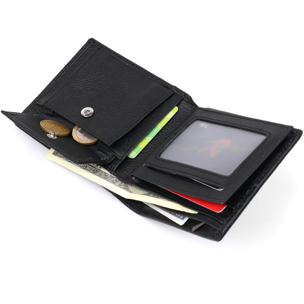 Гаманець Vintage Шкіряний Чорний (20475) - зображення 6