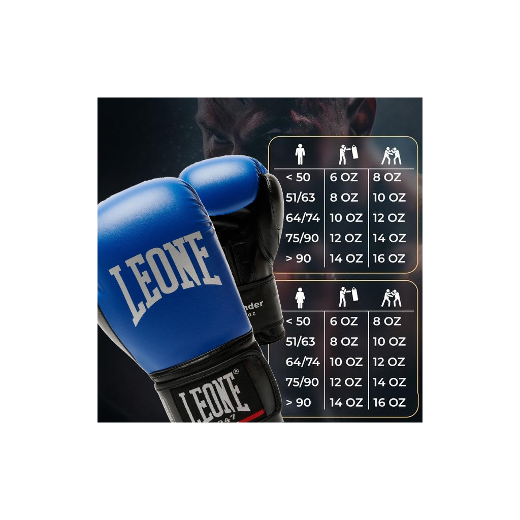 Боксерські рукавички Leone GN383 Thunder Blue 10 унцій (GN383_Blue_10oz) - зображення 10