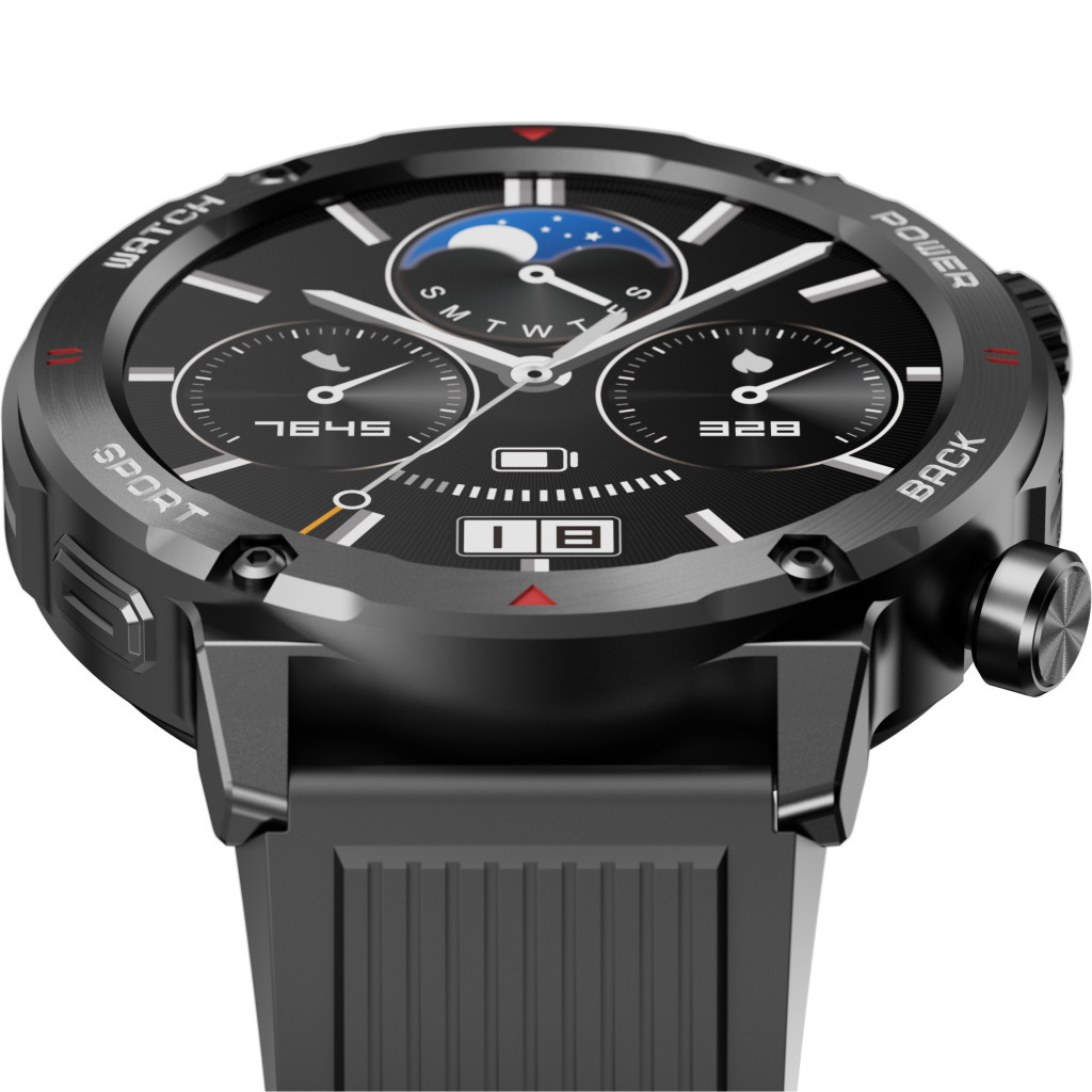 Смарт-годинник iMiki D2 Black Silicone Strap - зображення 4