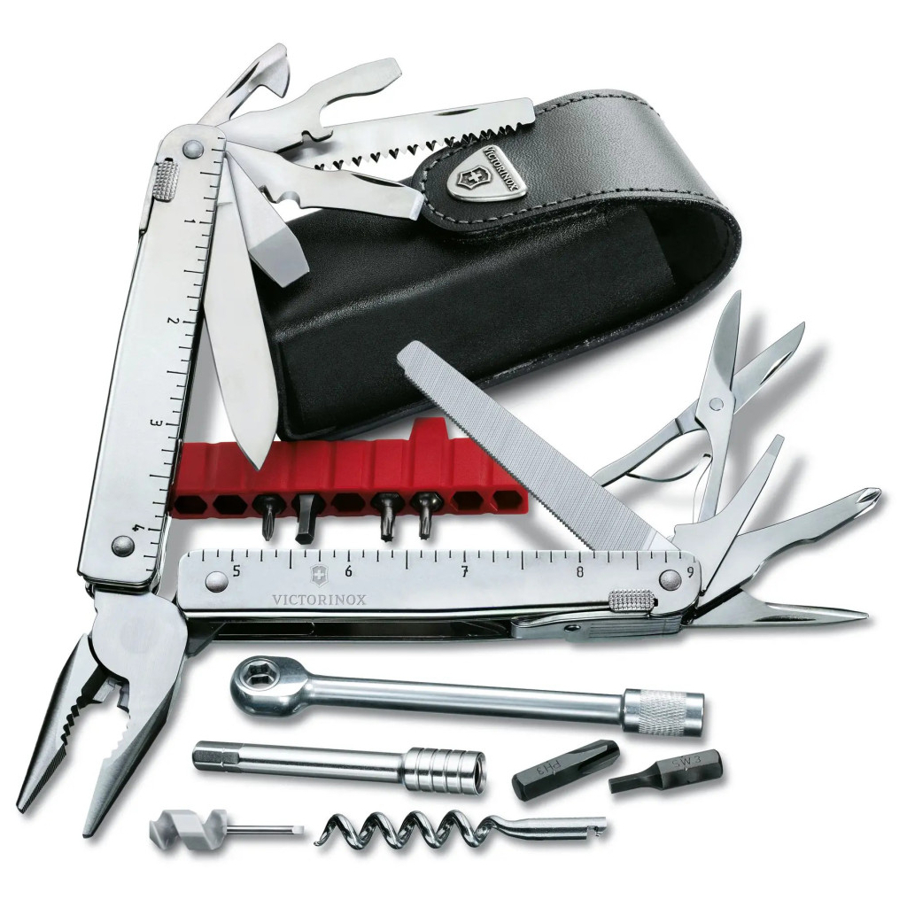 Мультитул Victorinox SwissTool X Plus Ratchet Leather Case (3.0339.L) - зображення 1