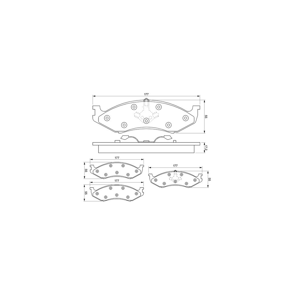 Гальмівні колодки Bosch 0 986 424 284 - зображення 3