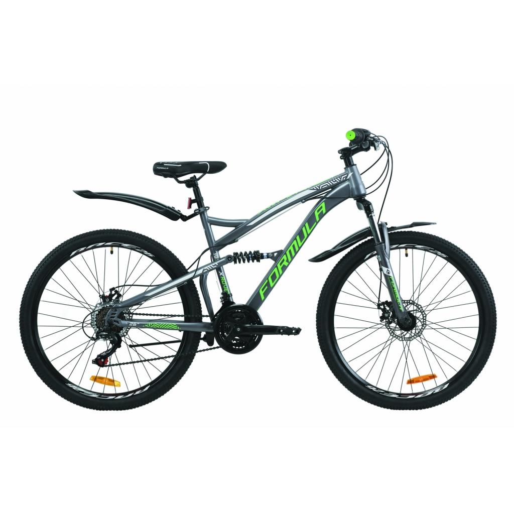 Велосипед Formula 26" X-ROVER AM2 DD рама-19" St 2020 антрацитово-білий із зеленим (OPS-FR-26-427) - зображення 1