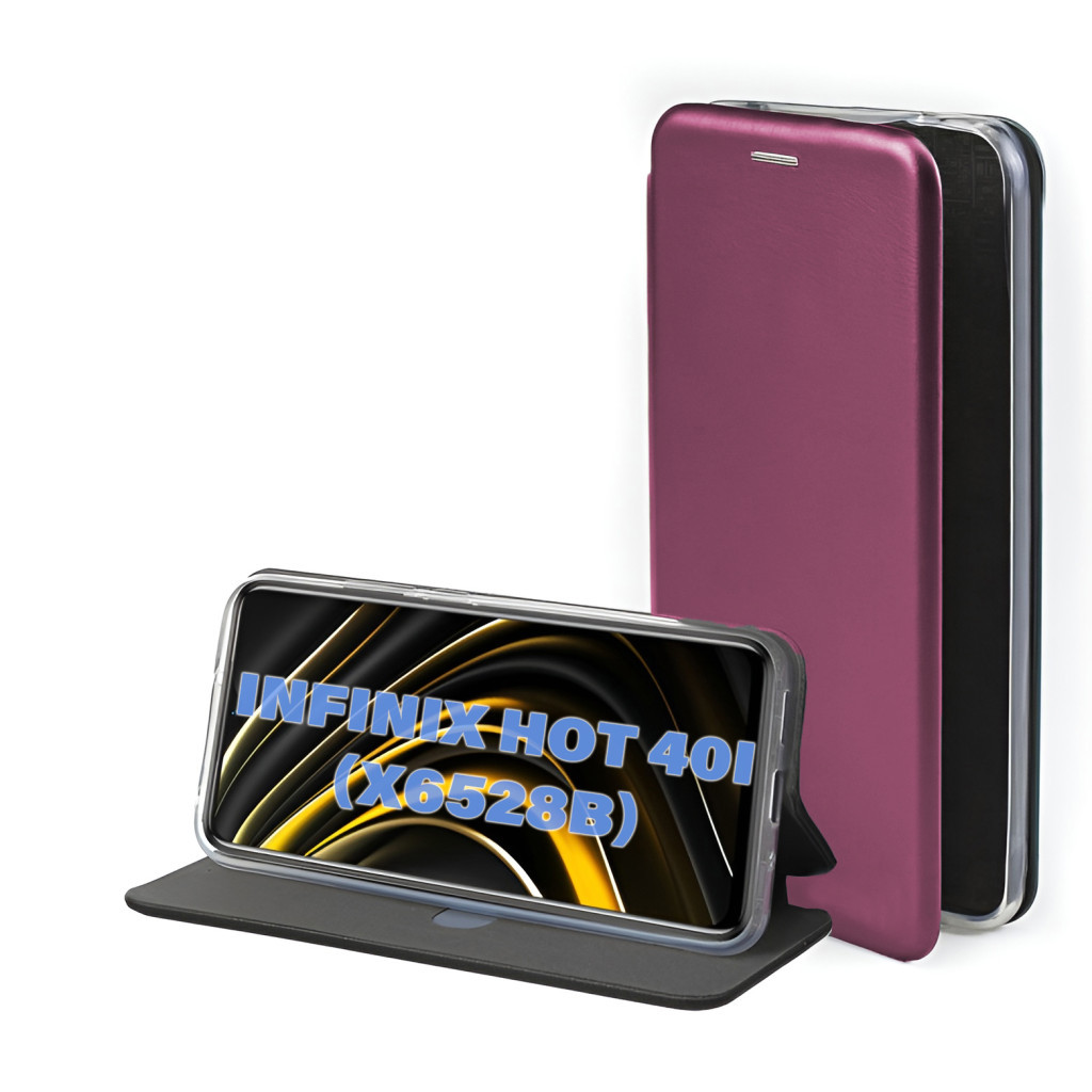 Чохол до мобільного телефона BeCover Exclusive Infinix Hot 40i (X6528B) Burgundy (711229) - зображення 1