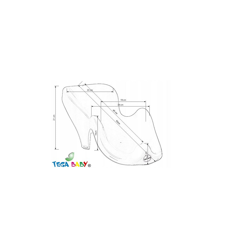 Гірка для купання Tega Baby антиковзка DUCK light blue (DK-003-129) - изображение 2