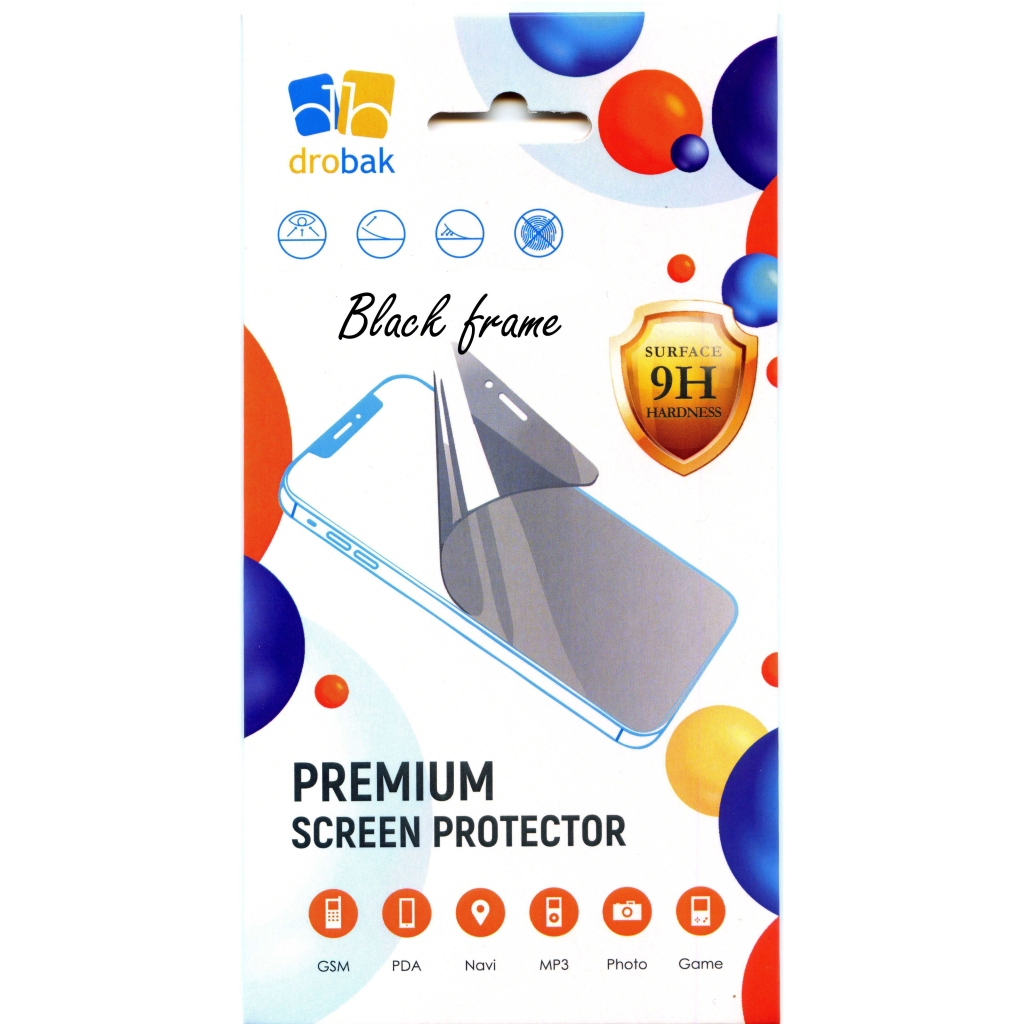 Скло захисне Drobak Nokia С21 Plus (Black) (444468) - зображення 5