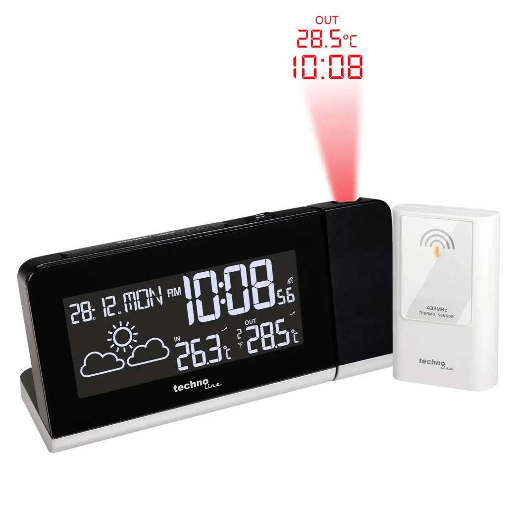 Настільний годинник Technoline WT539 проекційний Black (DAS301813) - зображення 4