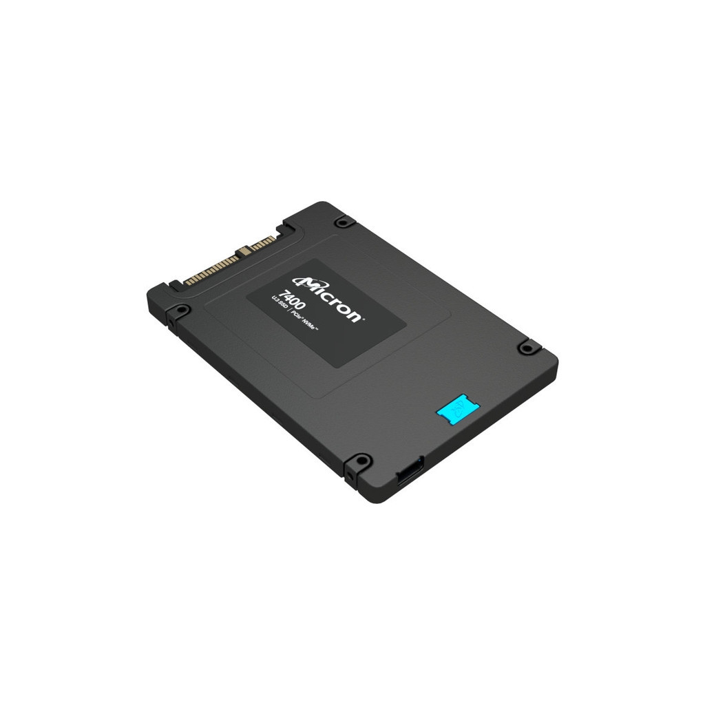 Накопичувач SSD U.3 2.5" 1.6TB 7400 MAX 7mm Micron (MTFDKCB1T6TFC-1AZ1ZABYYR) - зображення 1