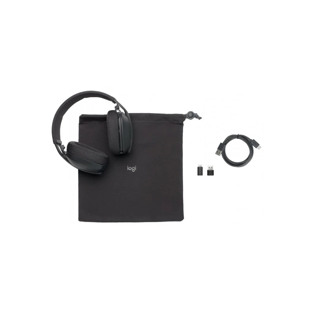 Навушники Logitech Zone Vibe for Business Wireless UC Graphite (981-001199) - зображення 4