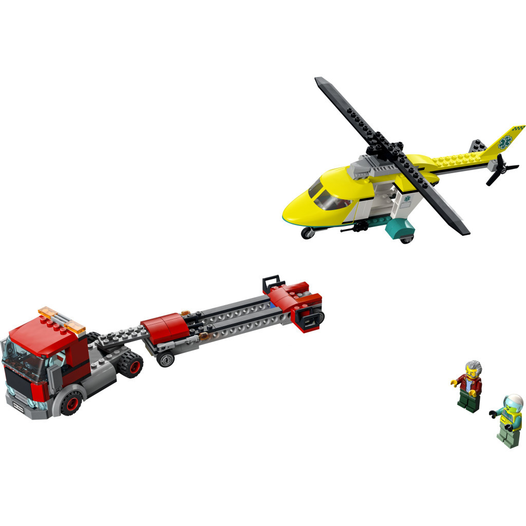 Конструктор LEGO City Перевезення рятувального вертольота 215 деталей (60343) - зображення 2