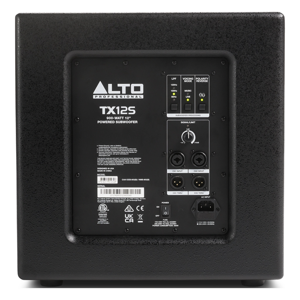 Студійний сабвуфер Alto Professional TX12S - изображение 5
