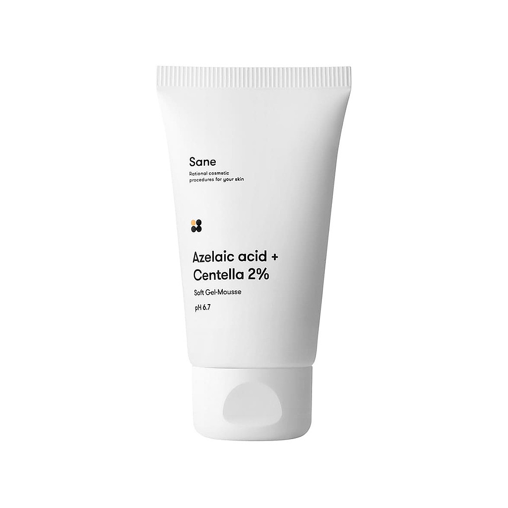 Гель для вмивання Sane Azelaic Acid + Centella 2% Soft Gel-Mousse pH 6.7 40 мл (4820266830021) - зображення 1