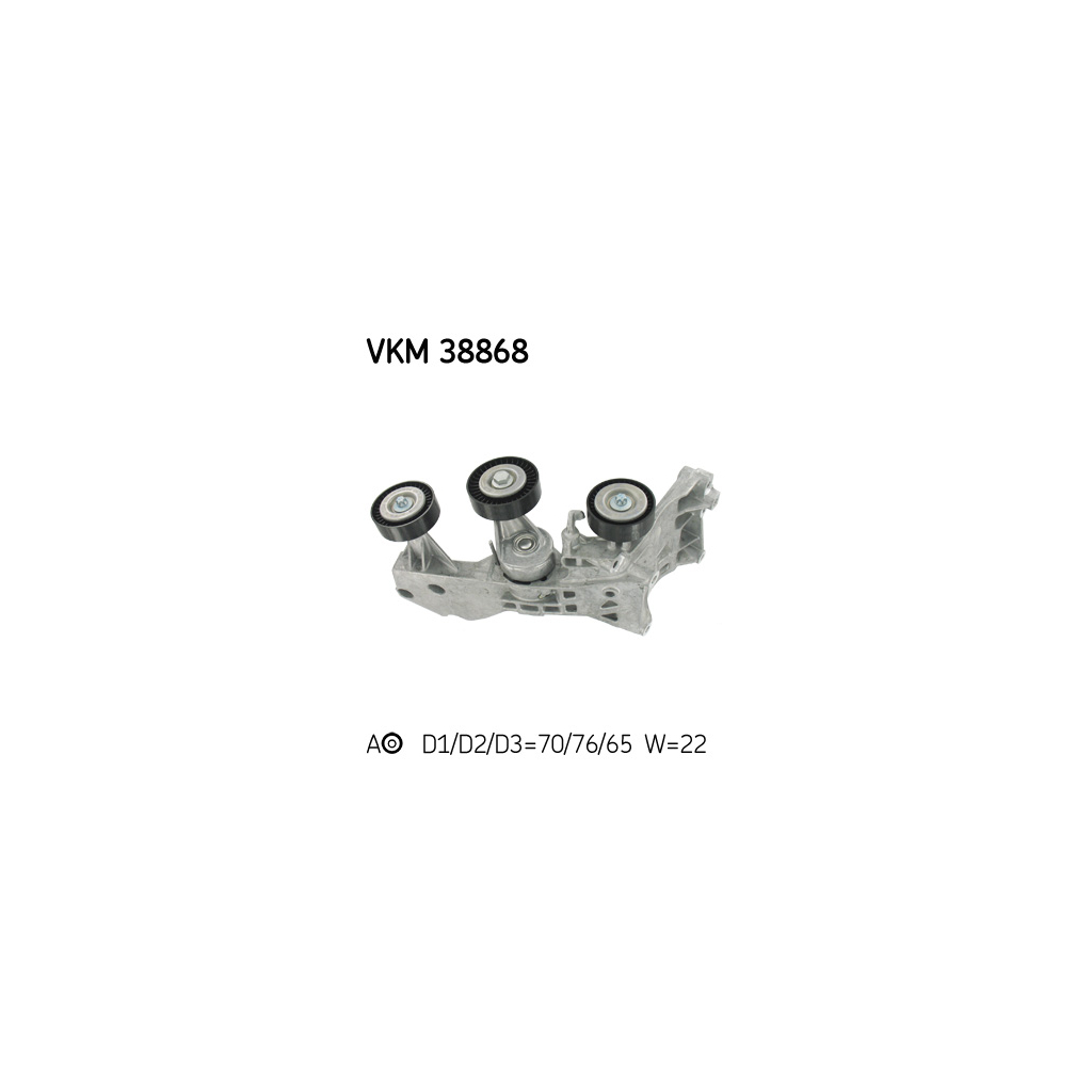 Натягувач ременя з роликом SKF VKM 38868 - зображення 1