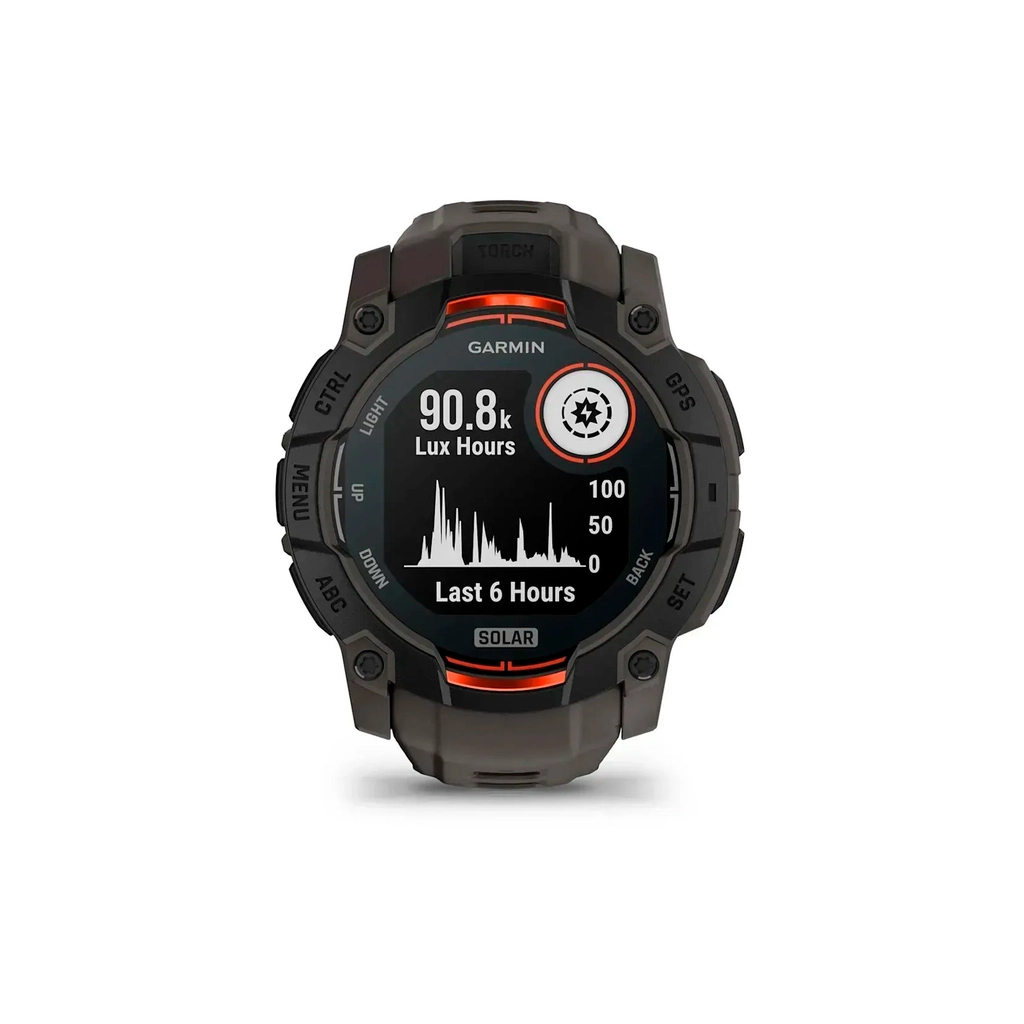 Смарт-годинник Garmin Instinct 3, 50mm, Solar, Black Bezel with Charcoal Band, GPS смарт-годинник (010-02935-00) - зображення 4