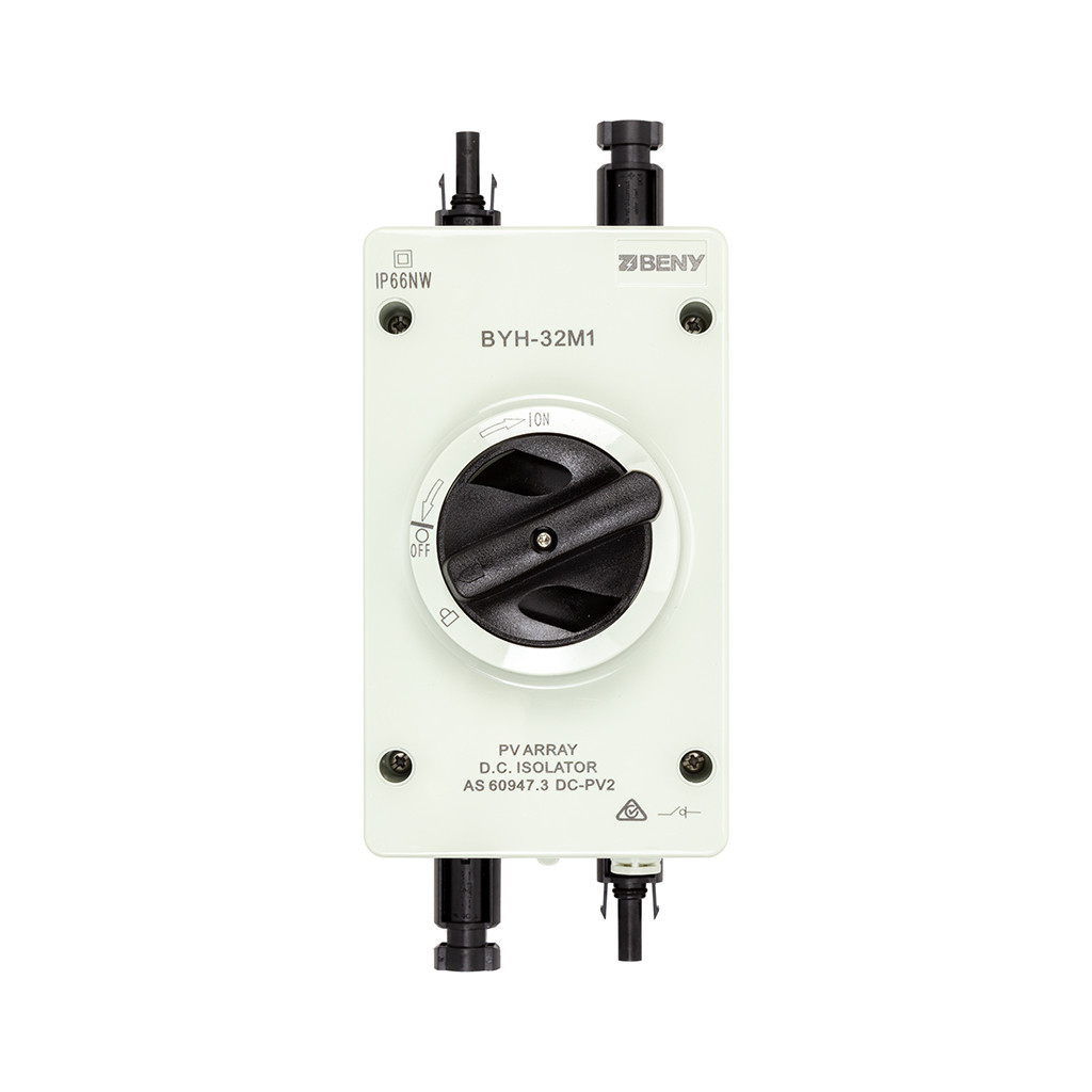 Автоматичний вимикач HiSmart 4P, 32A, 1000V, MC4, IP66 (NV821396) - зображення 1