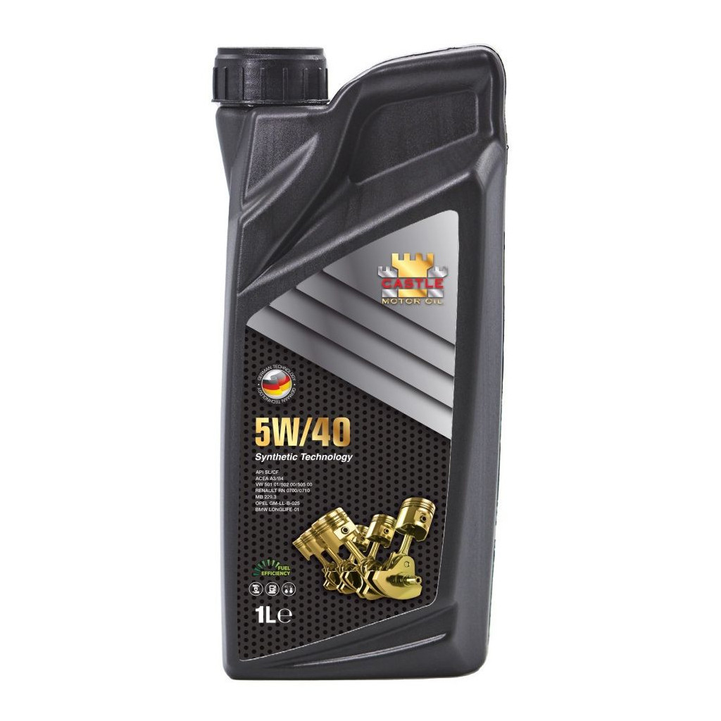 Моторна олива CASTLE MOTOR OILS 5W40 1л - зображення 1