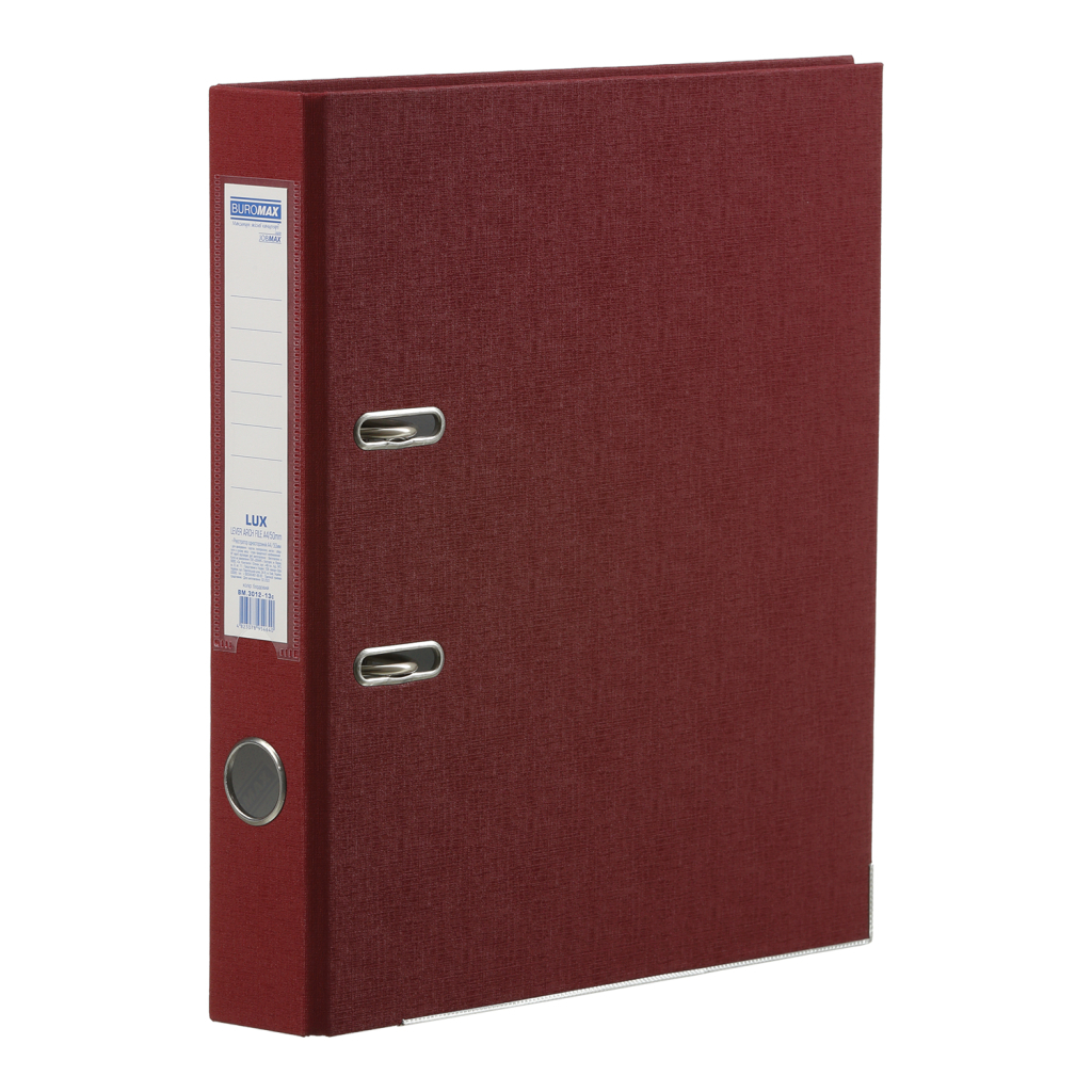 Папка - реєстратор Buromax A4 50 мм PP Burgundy (BM.3012-13c) - зображення 1
