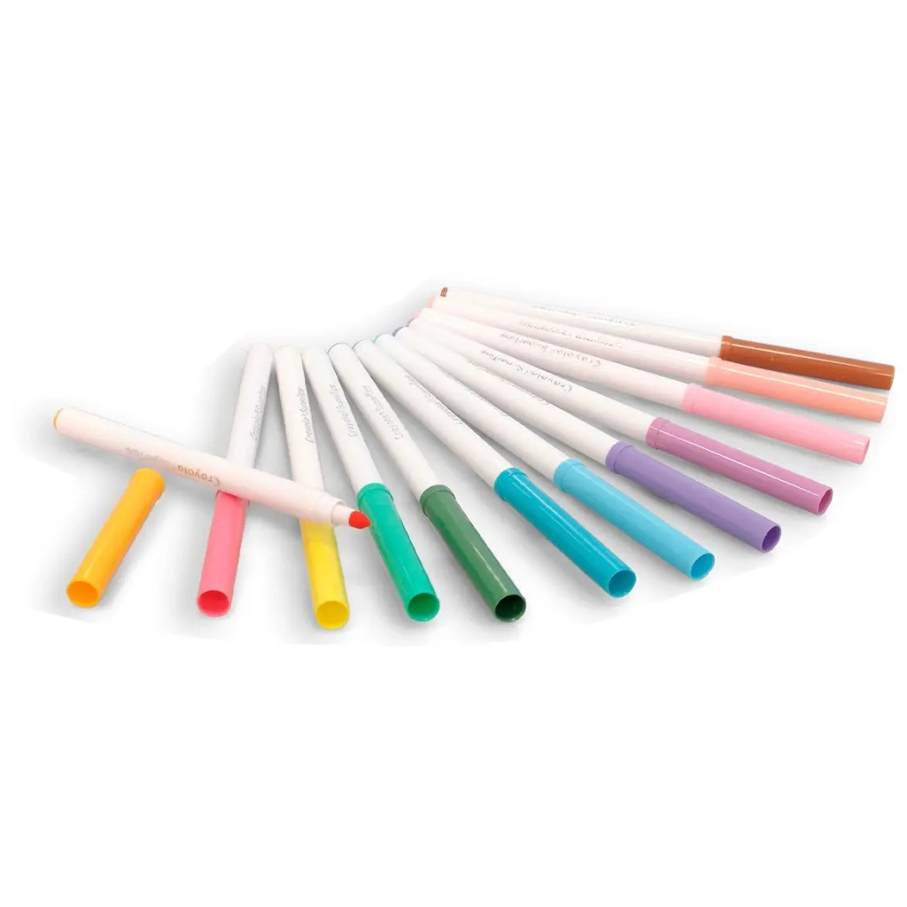 Фломастери Crayola Supertips (washable) пастельні кольори, 12 шт (58-7515) - зображення 3