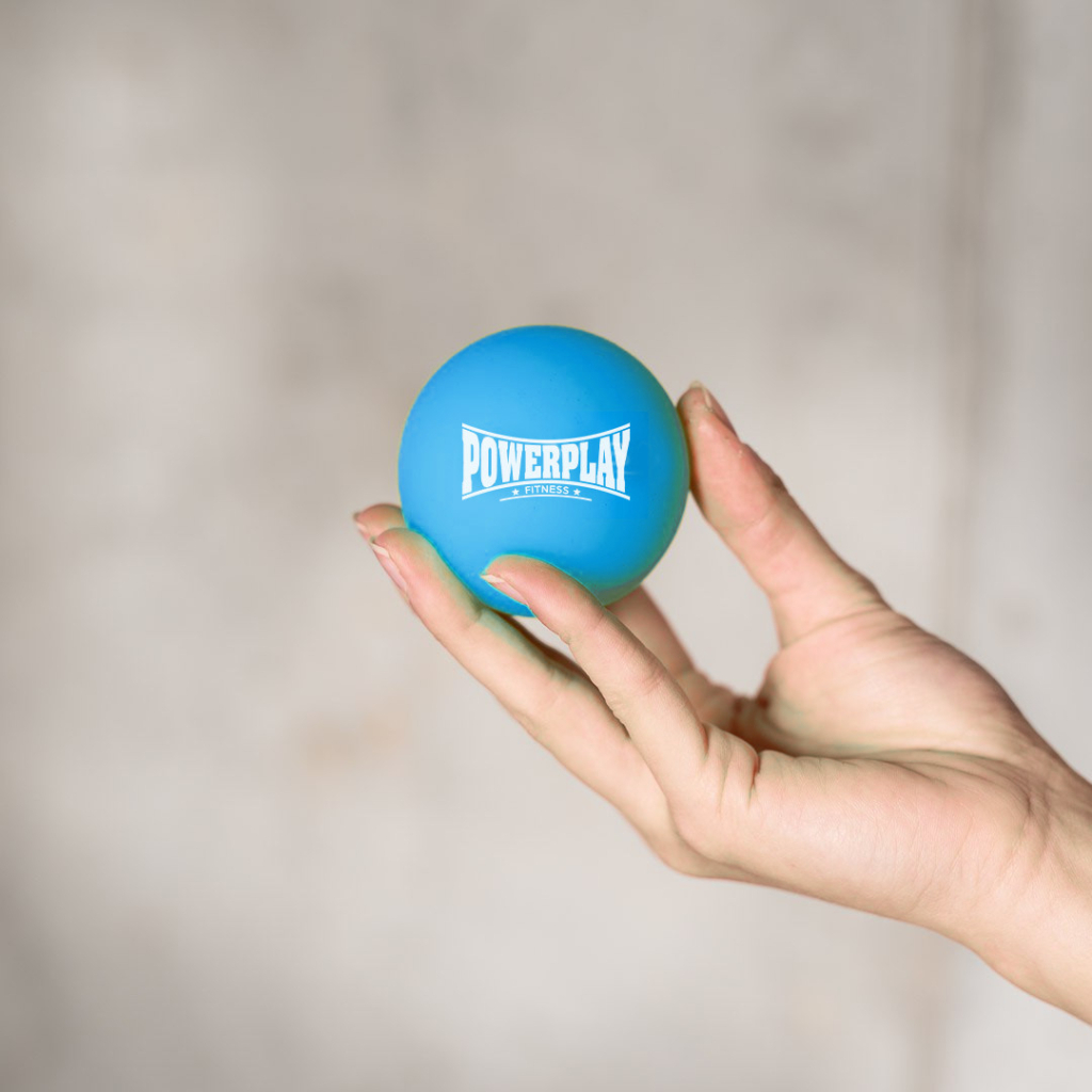 Масажний м'яч PowerPlay PP-4354 Silicone Lacrosse Ball (6.3см) Синій (PP-4354_Blue) - зображення 2