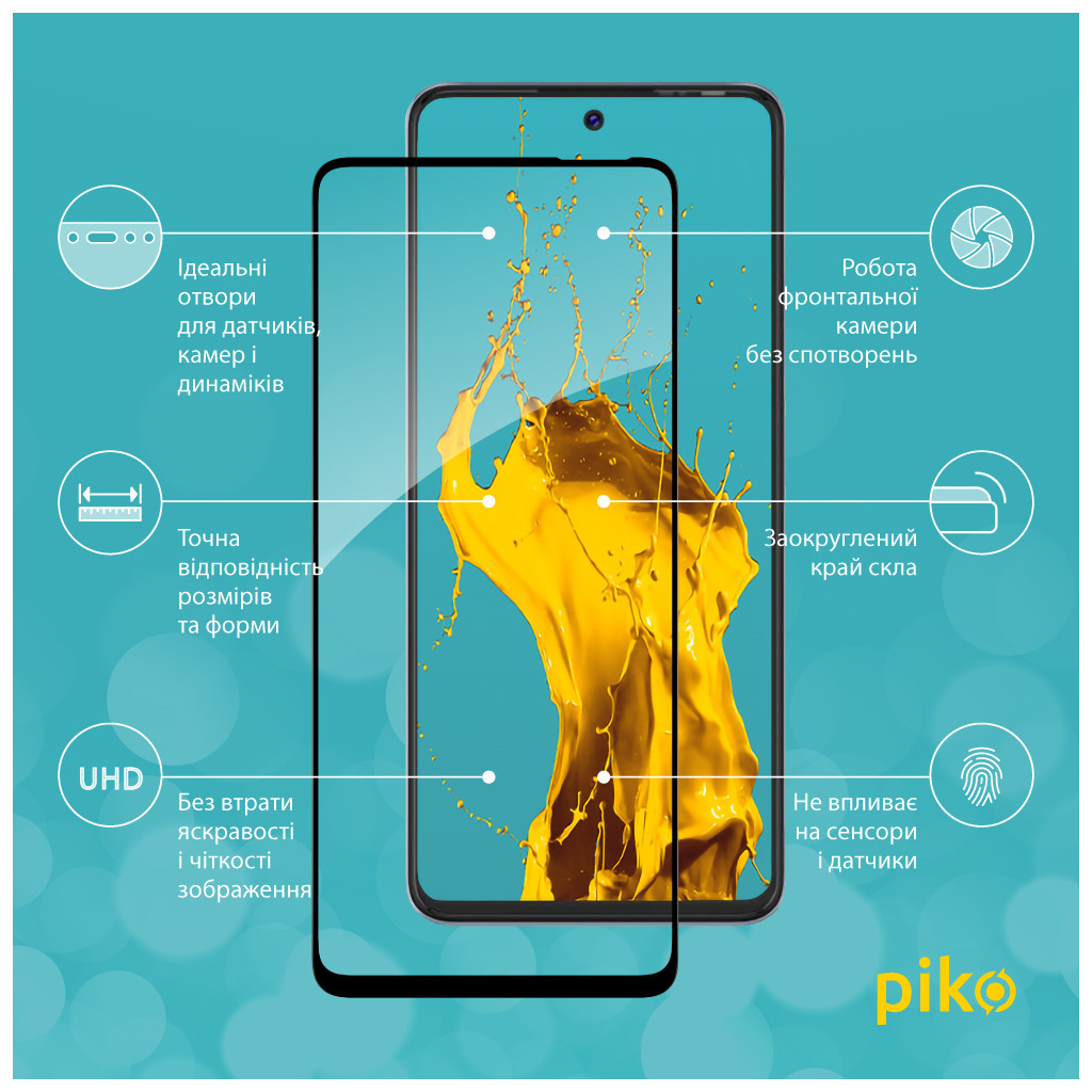 Скло захисне Piko Full Glue Tecno Pova (1283126515248) - зображення 3