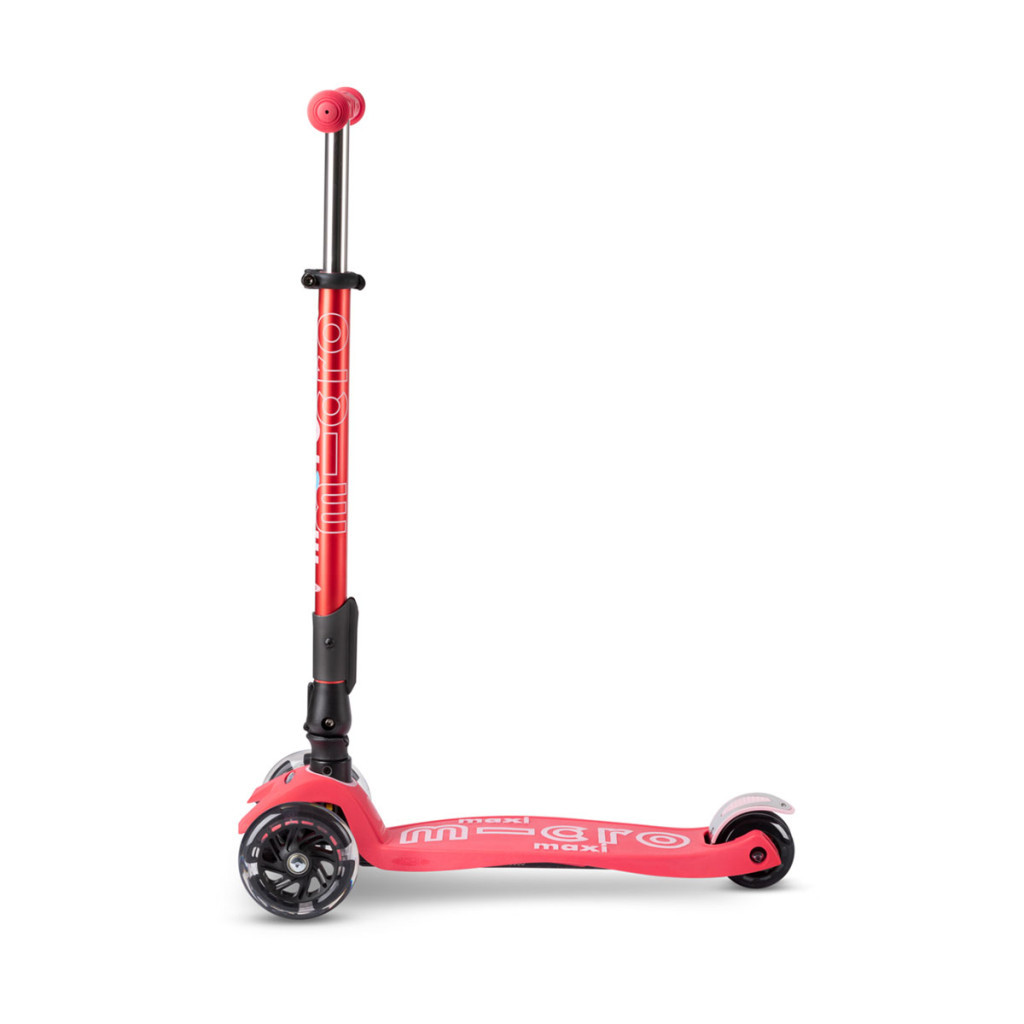 Самокат Micro Maxi Deluxe Foldable LED Coral Pink (MMD093) - зображення 2