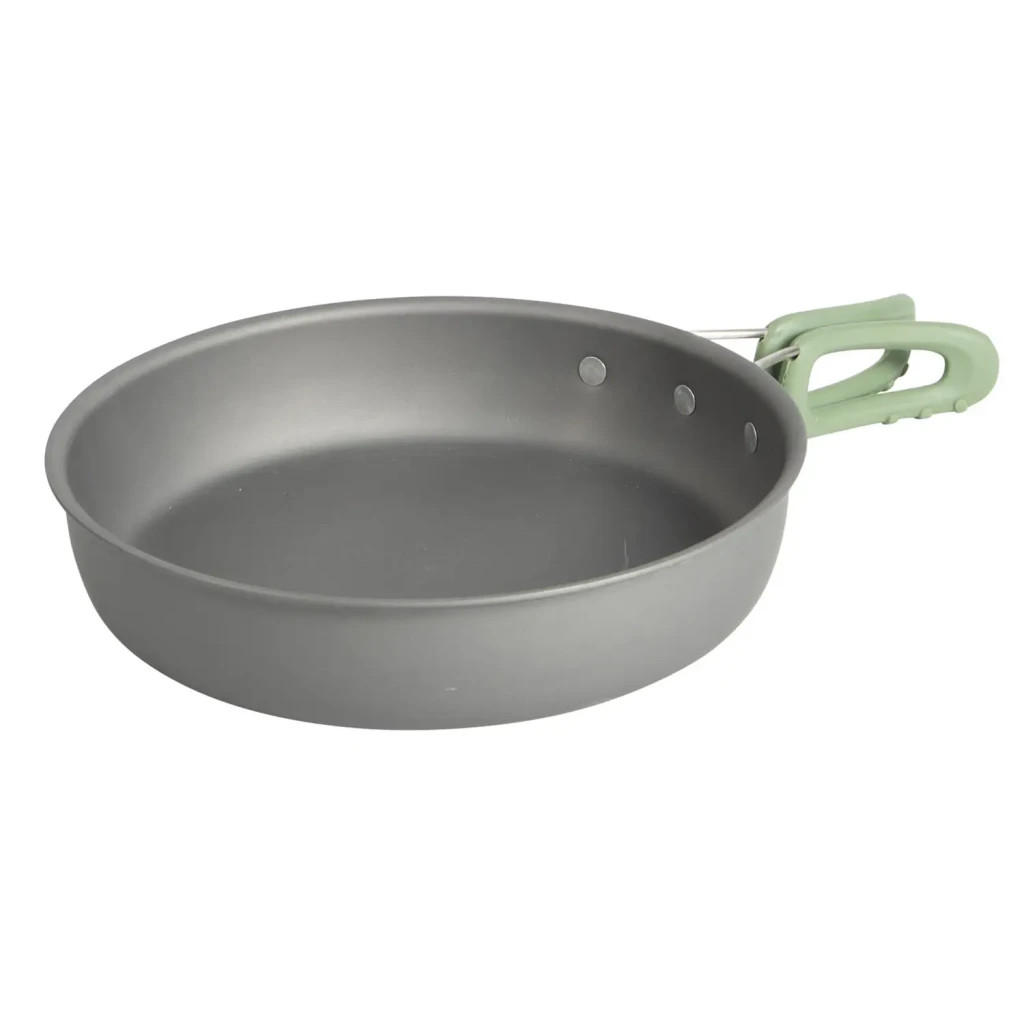 Набір туристичного посуду Bo-Camp Explorer XL Hard Anodized 4 предмети Сірий/Зелений (2200249) - зображення 5