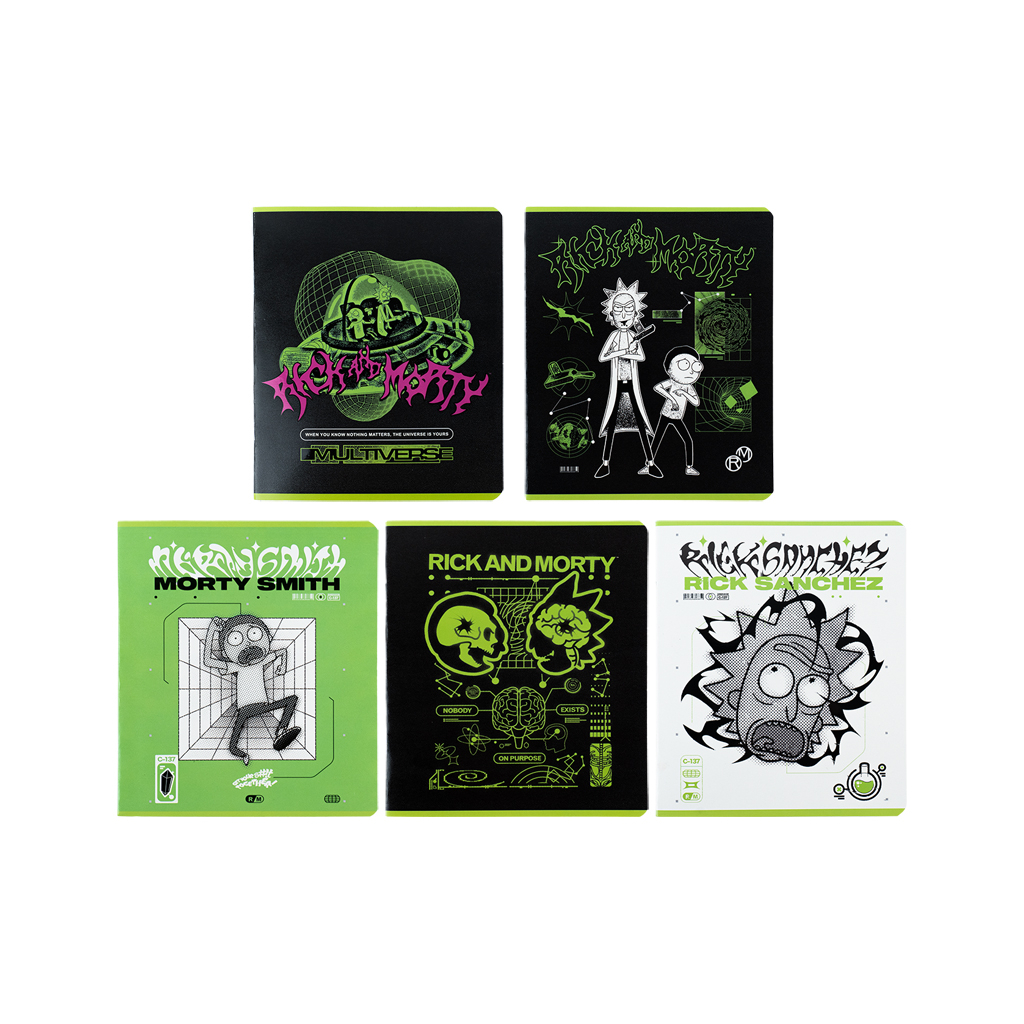 Зошит Kite Rick and Morty 48 аркушів, клітинка (RM24-259) - зображення 1