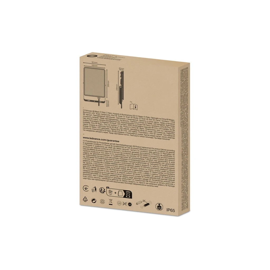 Прожектор LEDVANCE FL ESSENTIAL 50W 840 BK IP65 (4058075768130) - зображення 7