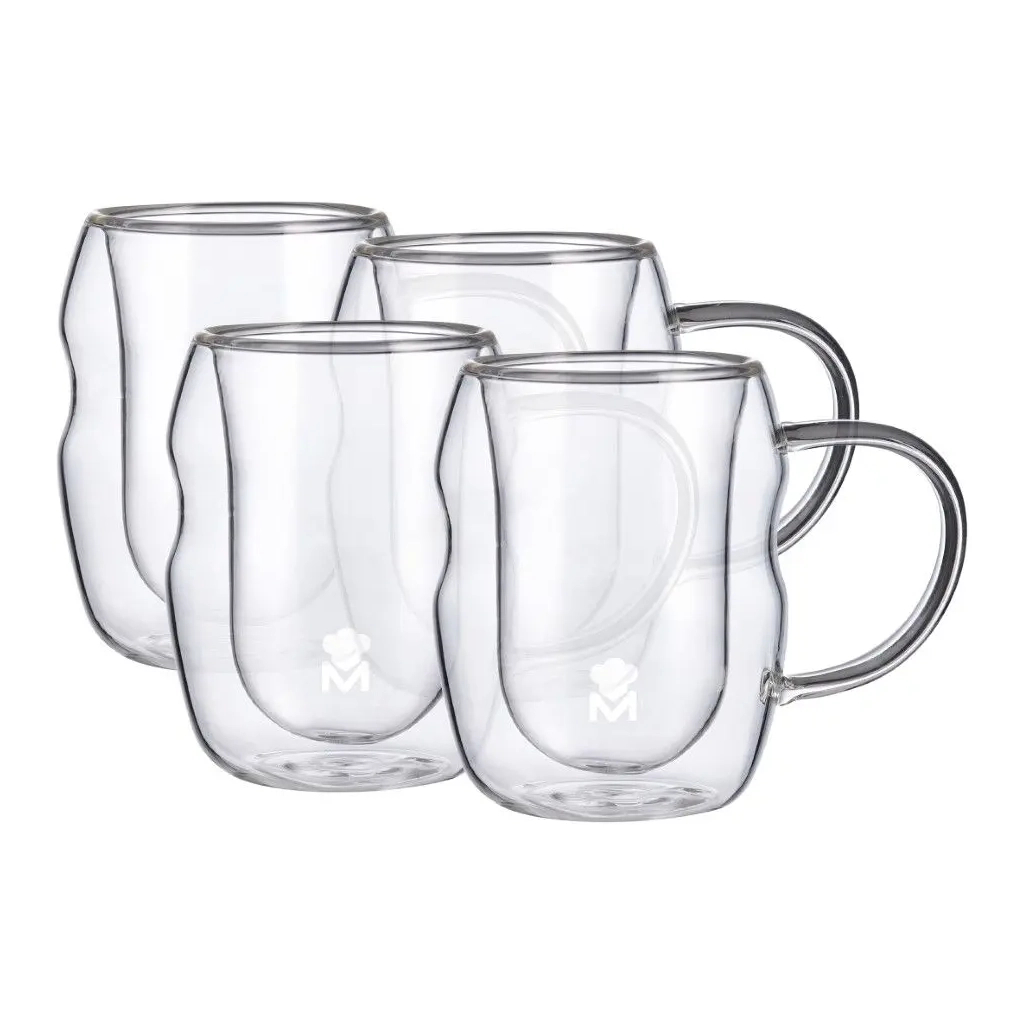 Набір чашок MasterPro Mixology з подвійними стінками 50 мл, 4 шт (BGMP-20209) - зображення 1