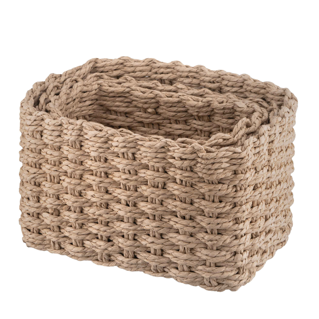 Кошик для зберігання Ardesto Prestigio Плетені Бежеві 3 шт. 3.3 / 2.2 / 1.4 л (ARHC2505BE) - зображення 3