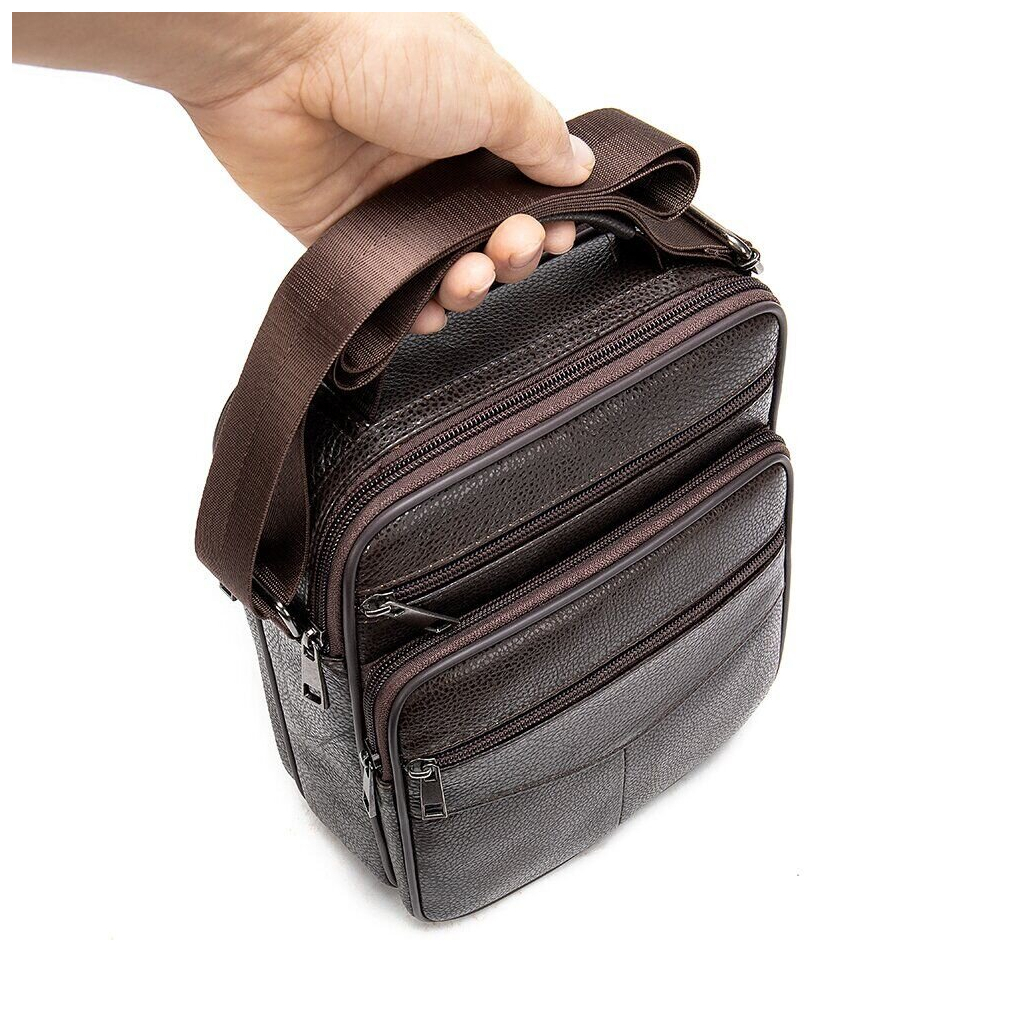 Сумка Vintage Шкіряна Коричнева (14991) - зображення 11