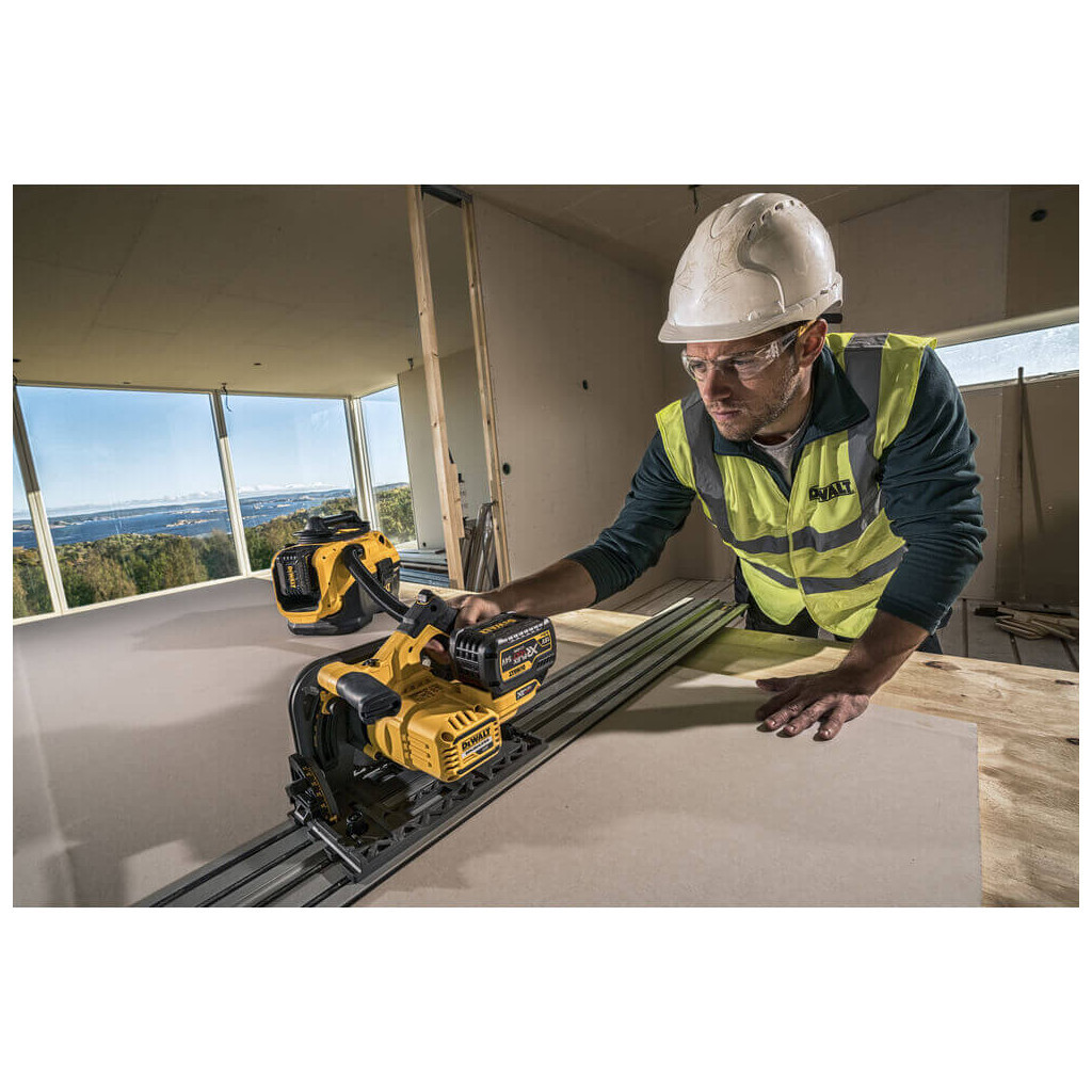 Дискова пила DeWALT занурювальна 54В XR FLEXVOLT Li-lon, 165х20 мм, TSTAK (Без АКБ та ЗУ) (DCS520NT) - изображение 7