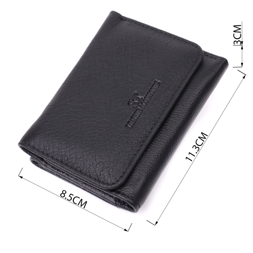 Гаманець ST Leather Шкіряний Чорний (22506) - зображення 3