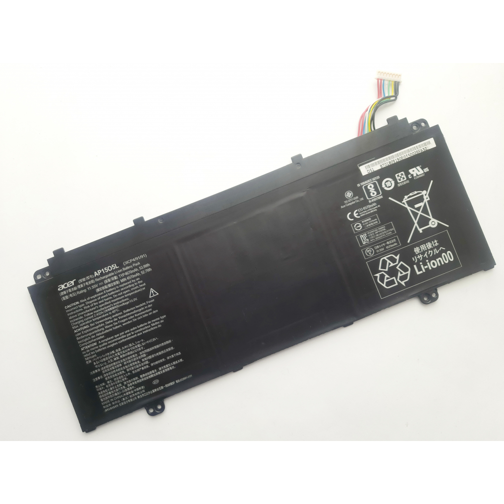Акумулятор до ноутбука Acer AP15O5L Aspire S5-371, 4670mAh (53.9Wh), 3cell, 11.55V, Li-i (A47686) - зображення 2