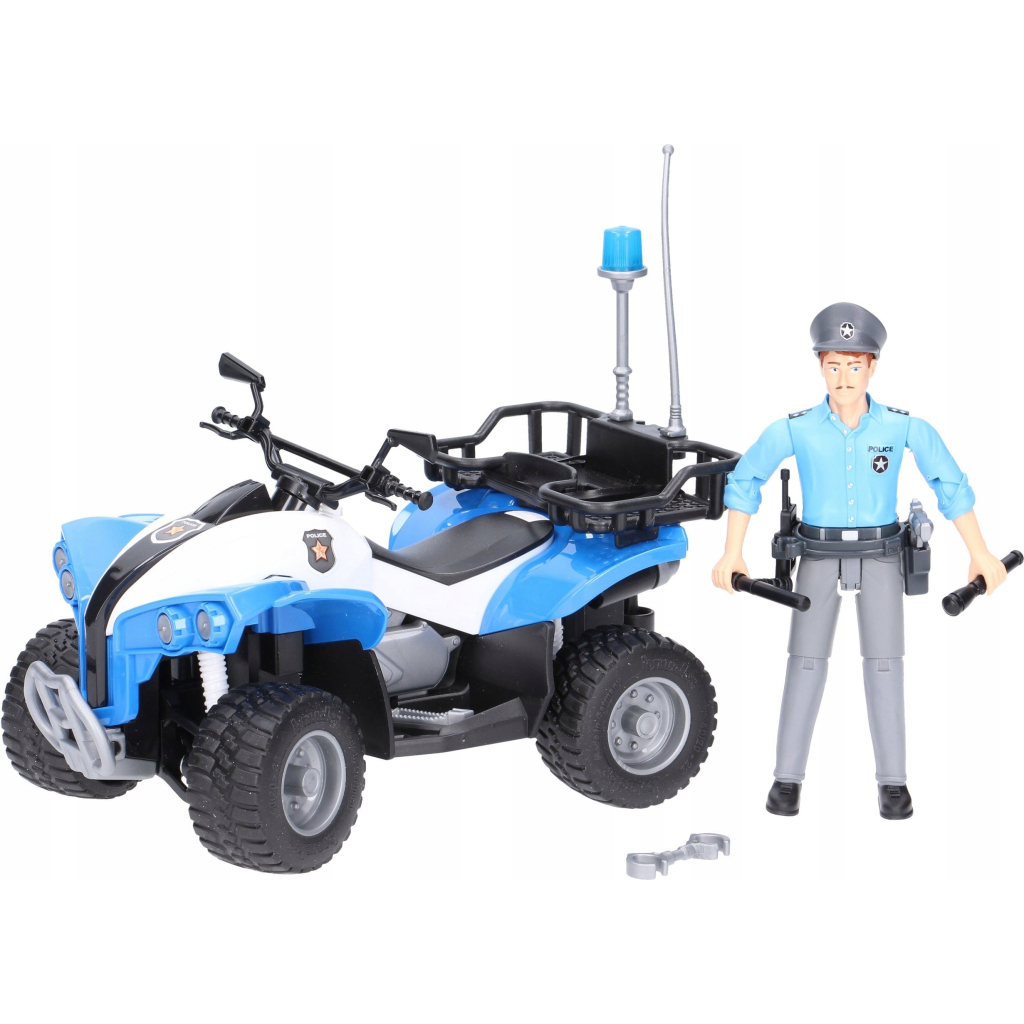 Спецтехніка Bruder поліцейський квадроцикл + фігурка полісмен (63010) - зображення 1