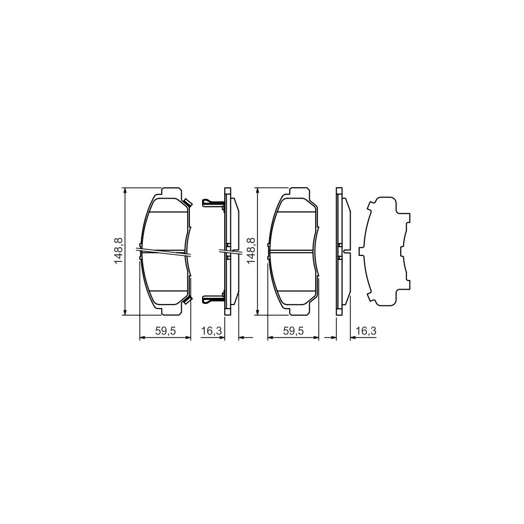 Гальмівні колодки Bosch 0 986 424 722 - зображення 7