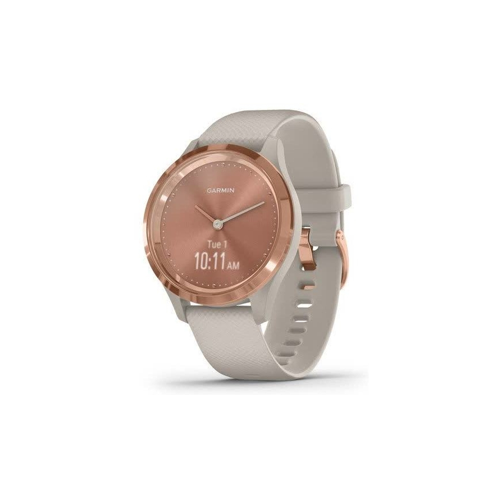 Смарт-годинник Garmin vivomove 3S, Rose Gold, Light Sand, Silicone (010-02238-02) - зображення 1