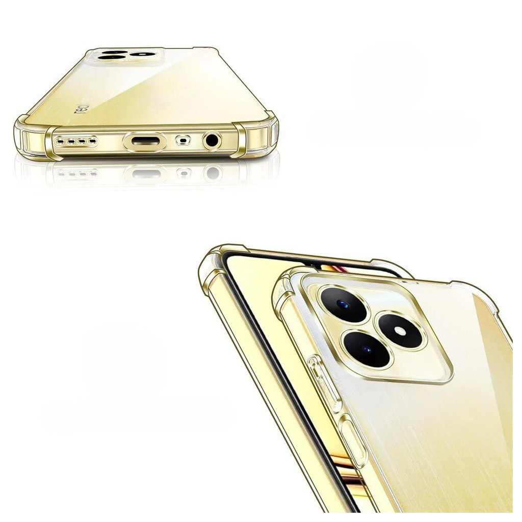 Чохол до мобільного телефона BeCover Anti-Shock Realme Note 50 Clear (711173) - зображення 4