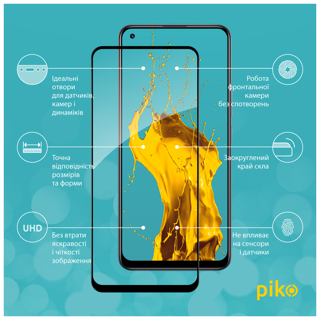 Скло захисне Piko Full Glue Realme 8 Pro (1283126523298) - зображення 3
