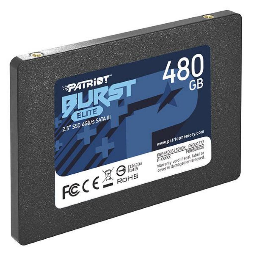 Накопичувач SSD 2.5" 480GB Burst Elite Patriot (PBE480GS25SSDR) - зображення 2