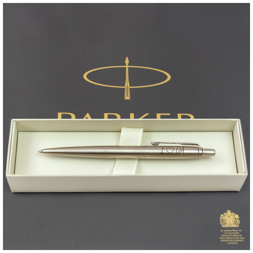 Ручка кулькова Parker JOTTER 17 UKRAINE SS CT BP I Love UA (16132_T207b) - изображение 5
