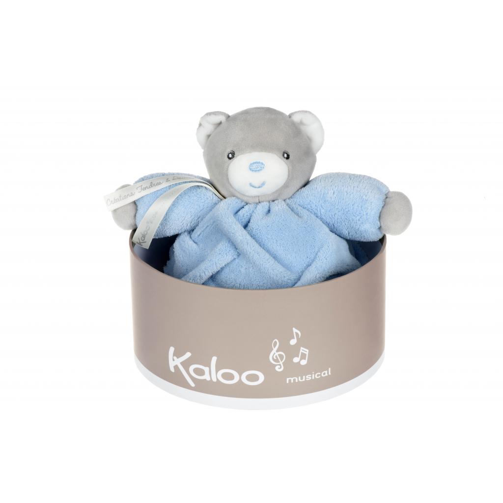 М'яка іграшка Kaloo музична Plume Ведмедик блакитний (18 см) в коробці (K962313) - зображення 3