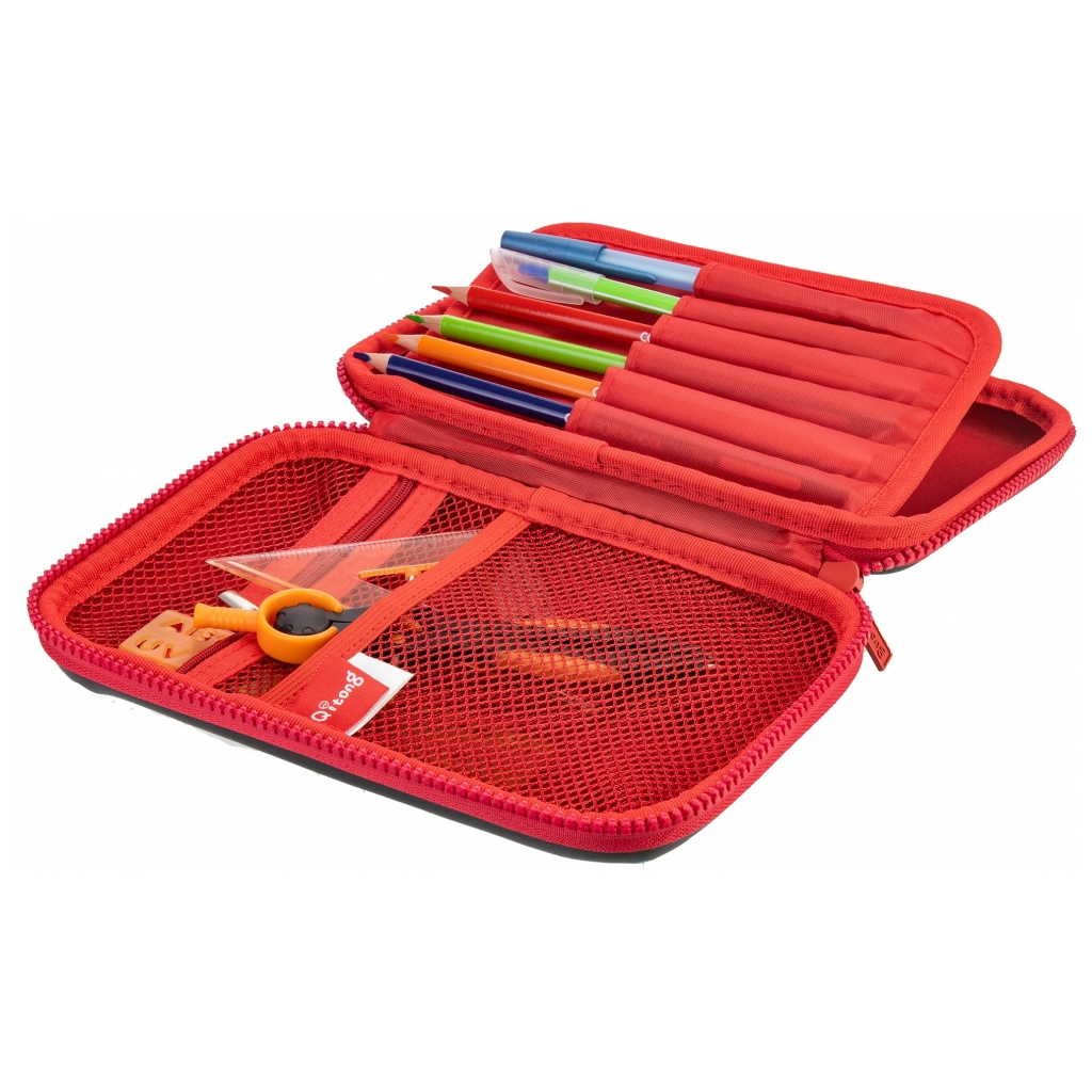 Пенал Cool For School 1 відділення з органайзером чорний (QT-5773-Black) - зображення 2