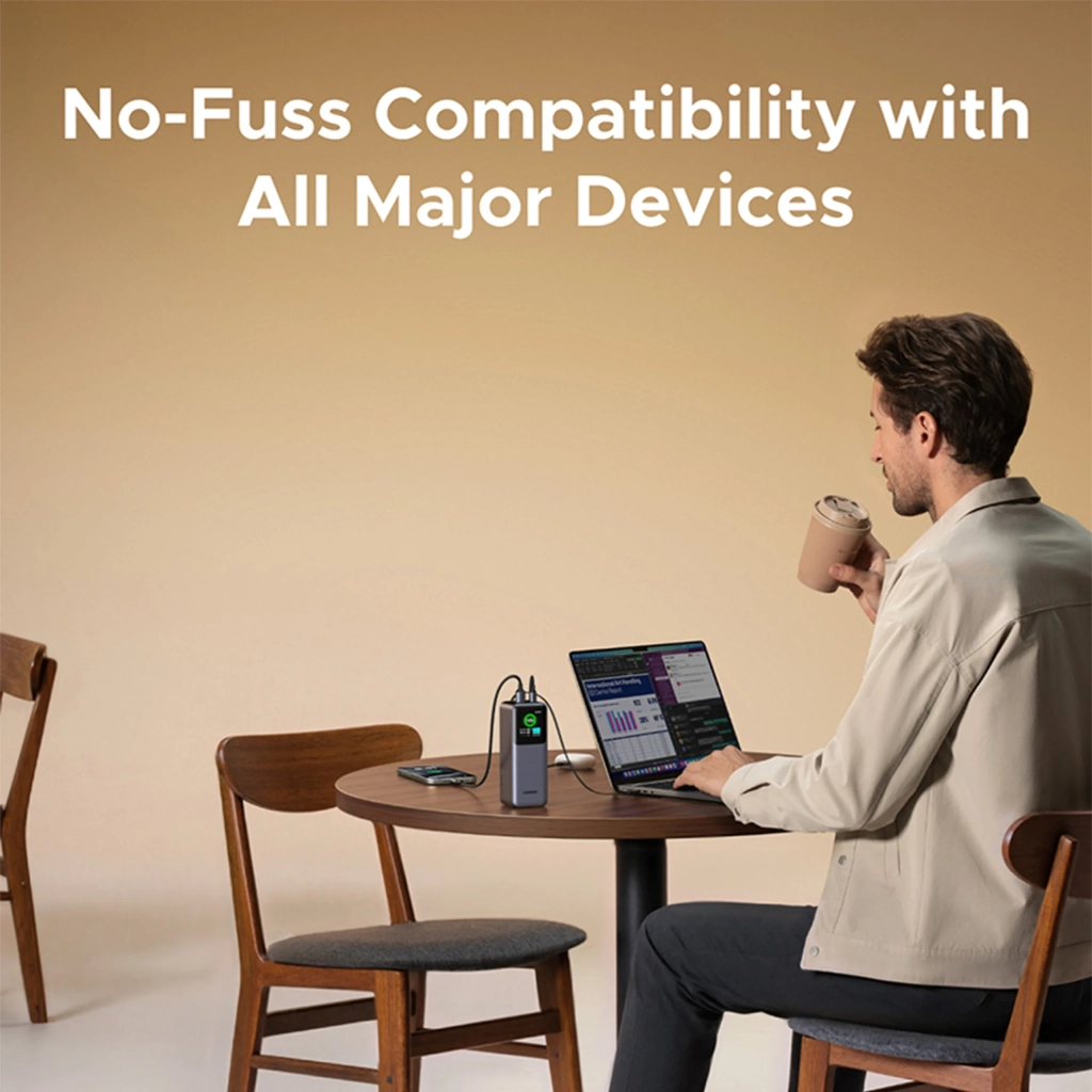 Батарея універсальна Ugreen 20000mAh 165W with Retractable Cable (PB726 55987B) - зображення 8