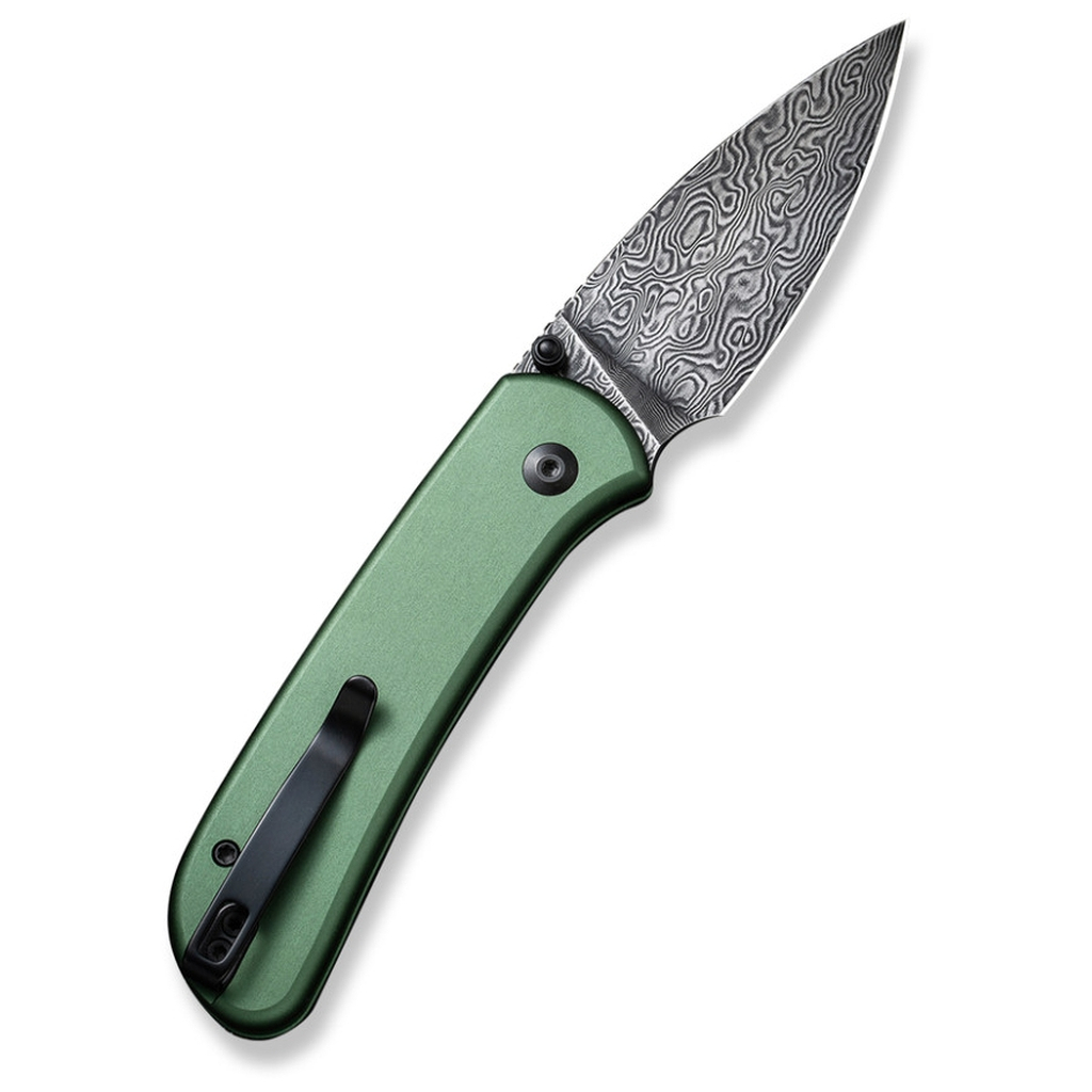 Ніж Civivi Qubit, Green Aluminum, Damascus (C22030E-DS1) - зображення 3